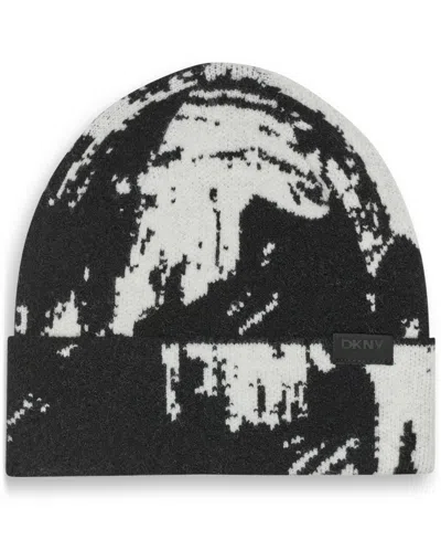 Dkny Women's Paint Stroke Beanie In Black