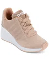 DKNY WOMEN'S PARKS LACE-UP WEDGE SNEAKERS