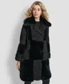 Dkny Women's Patch Mix Long Sleeve Jacket In Black