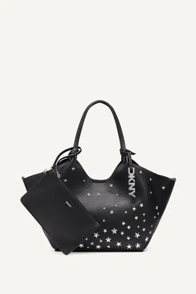 Dkny Women's Paula Embellished Medium Commuter Tote In Black