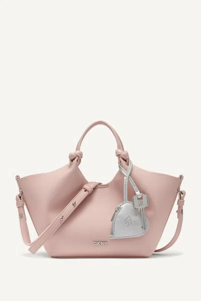 Dkny Women's Paula Heart Small Commuter Tote In Pink