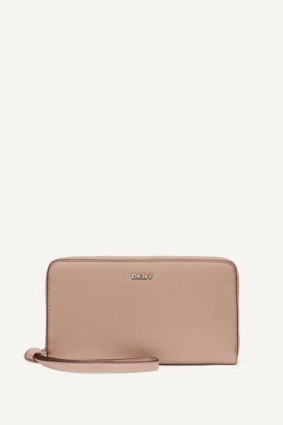 Dkny Women's Paula Large Zip Around Wallet In Brown