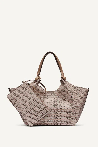 Dkny Women's Paula New York Logo Medium Tote In Blue