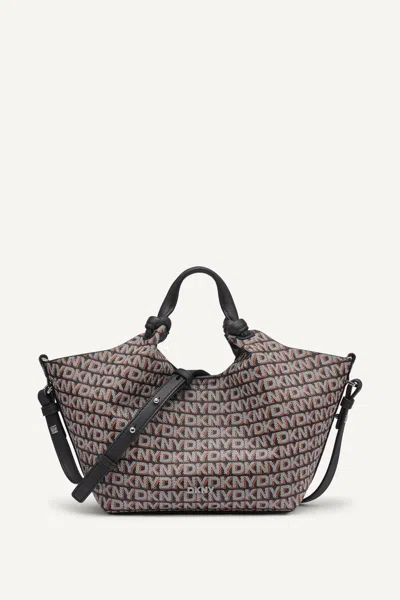 Dkny Women's Paula New York Logo Small Tote In Black