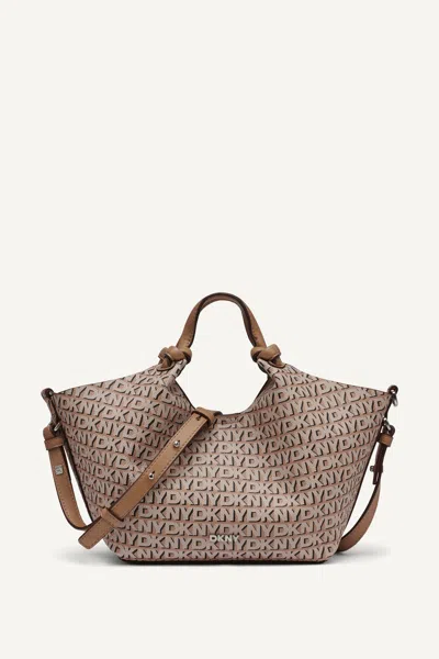Dkny Women's Paula New York Logo Small Tote In Pattern