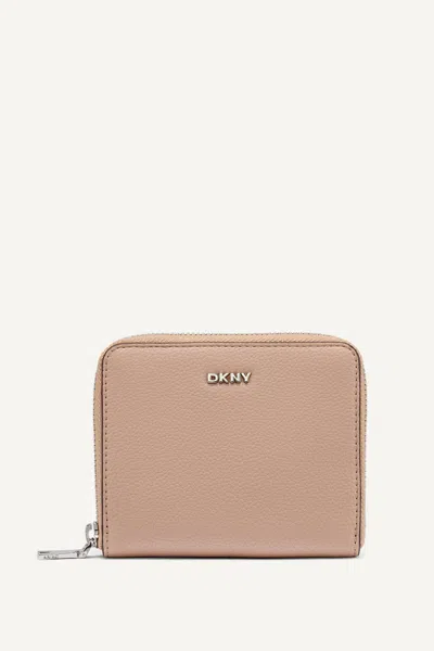 Dkny Women's Paula Small Zip Around Wallet In Brown