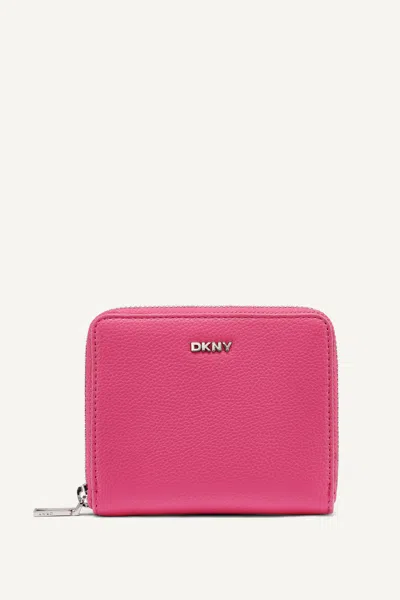 Dkny Women's Paula Small Zip Around Wallet In Pink