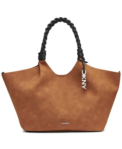 Dkny Women's Paula Snap Closure Medium Tote Bag In Brown
