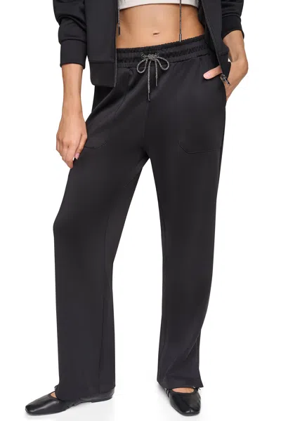 Dkny Women's Pins & Patches Drawstring Pants In Black