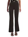 Dkny Women's Pinstriped Flared Pants In Black