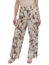 Dkny Print Linen Blend Drawstring Pants In Multi