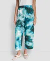Dkny Women's Printed Pull-on Pants In Green