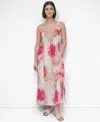 Dkny Print Rumple Voile Sleeveless Maxi Dress