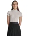 Dkny Pucker Knit Top In Ivory