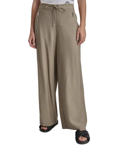 Dkny Women's Pull-on Drawstring Pants In Pattern