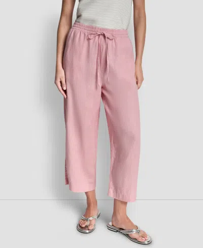 Dkny Women's Pull-on Wide-leg Pants In Pink