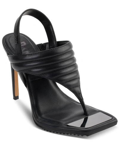 Dkny Women's Ranae Square-toe Slingback Dress Sandals In Black