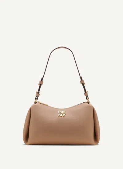 Dkny Remy Top Zip Shoulder Bag In Cappucino