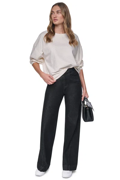 Dkny Women's Rhinestone Sweatshirt In Neutral