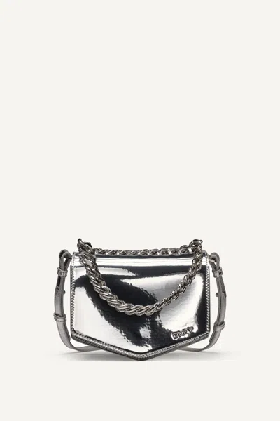 Dkny Women's Riona Flap Crossbody In Silver