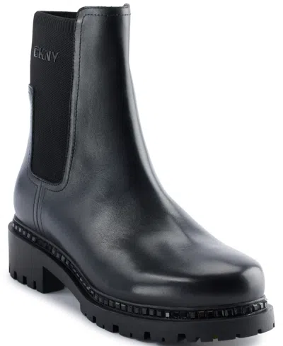 Dkny Women's Roxanne Pull On Chelsea Booties In Black