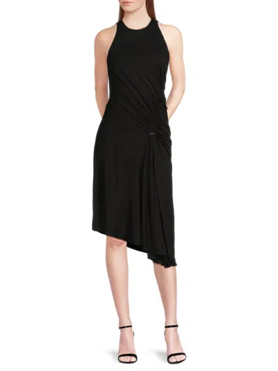 Dkny Women's Ruched Asymmetric Midi-dress