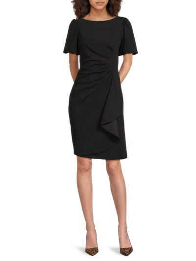Dkny Women's Ruched Mini Dress In Black