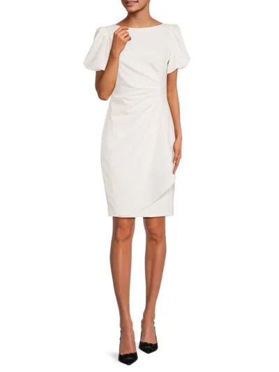 Dkny Women's Ruched Mini Dress In Cobalt