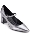 Dkny Samira Pointed Toe Mary Jane Pump In Nickel