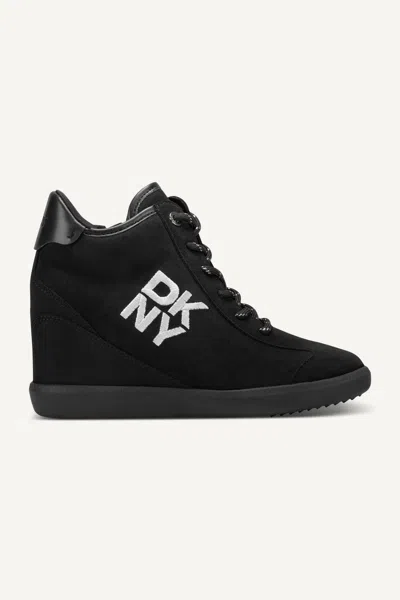 Dkny Women's Sammy Wedge Sneaker In Black