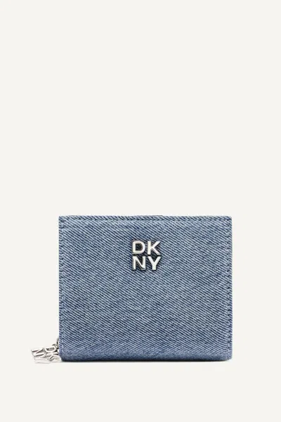 Dkny Women's Sarah Bifold Zip Wallet In Blue