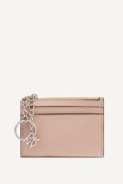 Dkny Women's Sarah Top Zip Card Holder In Neutral