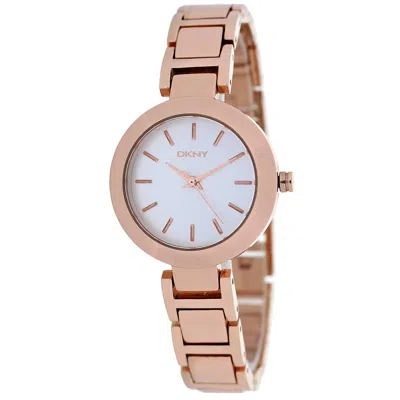 Dkny Women's Sasha Silver Dial Watch In Gold