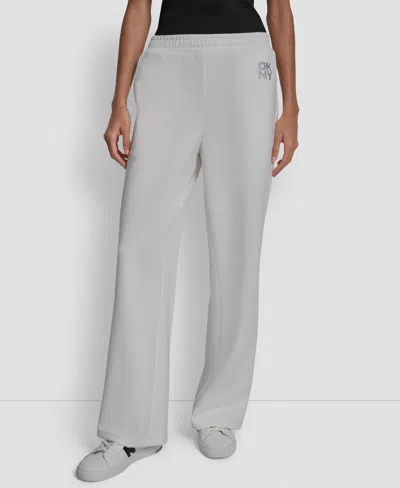 Dkny Women's Scuba Pull-on Pants In White