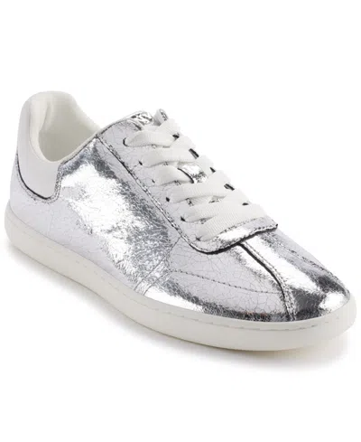 Dkny Women's Seacliff Lace-up Sneakers In Nickel