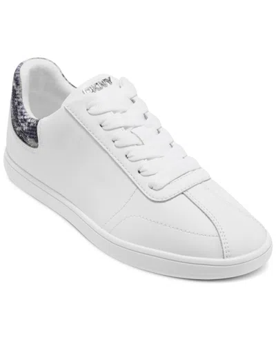 Dkny Women's Seacliff Lace Up Sneakers In White