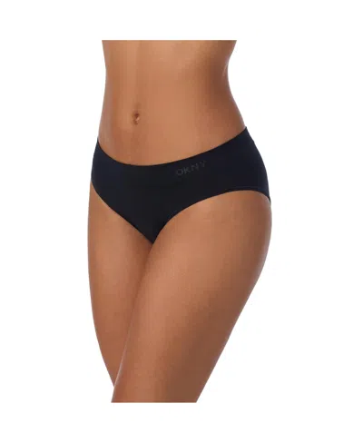 Dkny Women's Seamless Litewear Bikini Dk5017n In Black