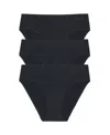 Dkny Women's Seamless Litewear Hi Cut Bikini Panty In Black