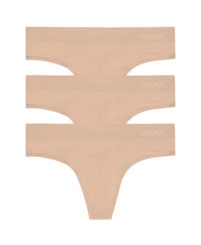 Dkny Women's Seamless Litewear Hi Cut Bikini Panty In Glow