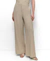 Dkny Women's Seersucker High Rise Wide-leg Pants