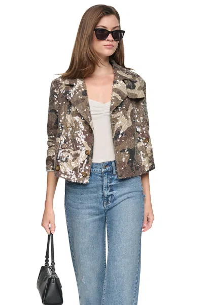 Dkny Women's Sequin Double Breasted Trench Coat In Neutral