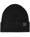 Dkny Women's Shaker Rib Cuff Beanie In Black
