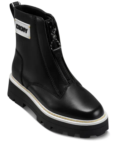 Dkny Women's Shayden Lug Booties In Blue