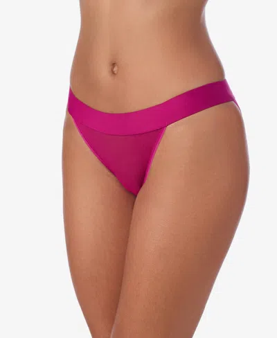 Dkny Women's Sheer Bikini Underwear Dk8945 In Festival Fuchsia