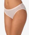Dkny Table Top Sheer Stripe Bikini In Neutral