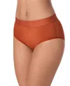Dkny Sheer Mesh Briefs In Brown