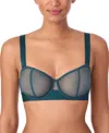 Dkny Sheers Strapless Underwire Bra In Blue