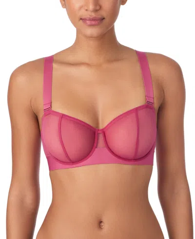 Dkny Women's Sheers Strapless Mesh Bra Dk4939 In Pink