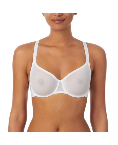 Dkny Women's Sheers Unlined Demi Bra, Dk4085 In White