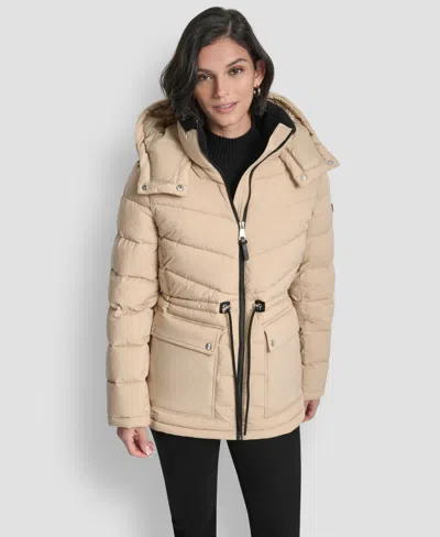 Dkny Women's Shine Hooded Anorak Puffer Coat
